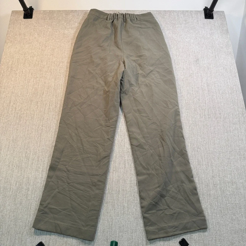Old Navy Taylor Extra High-Rise Wide Leg Trouser Pants Olive Green Tall Medium